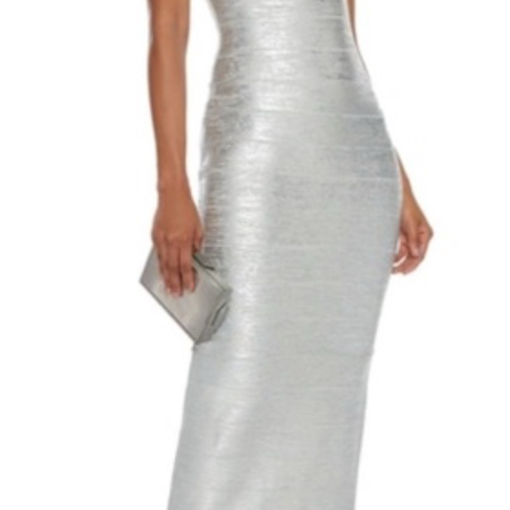 Herve Leger Silver Dress actual dress worn on Gossip Girl